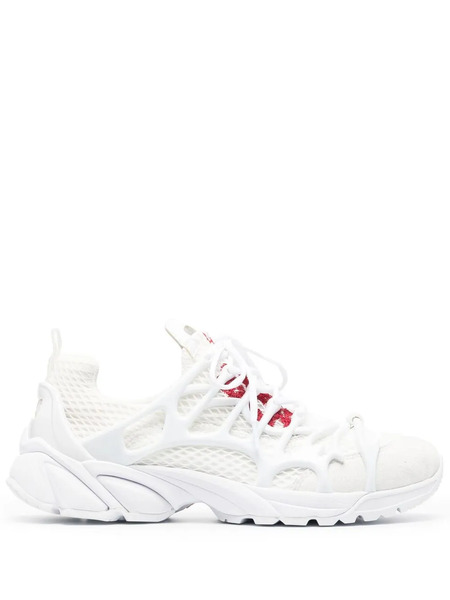  44 Label Group Panelled-design Low-top Sneakers - White 