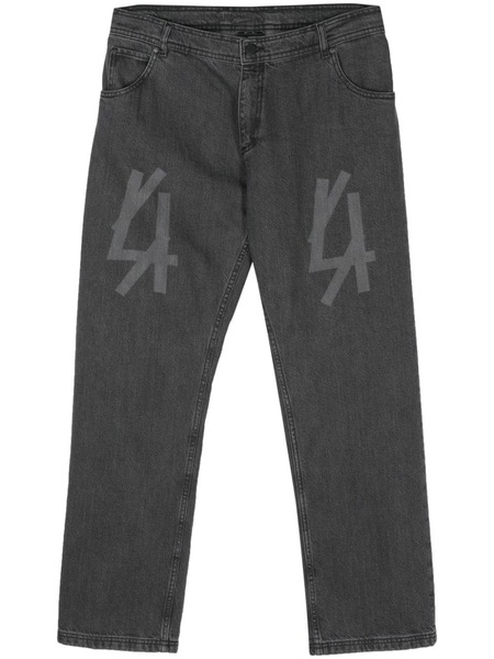  44 Label Group Skyscraper Straight-leg Jeans - Grey 