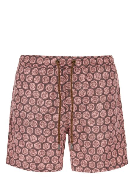  4ff Floral-print Swim Shorts - Pink 