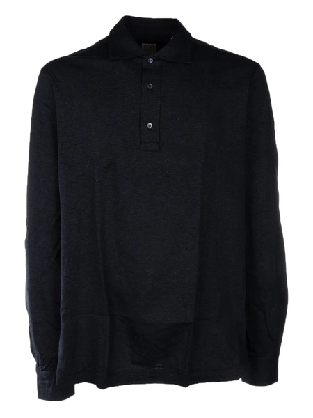  4ff Long-sleeve Polo Shirt - Blue 