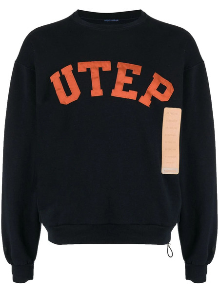  4sdesigns Utep-print Cotton Sweatshirt - Blue 