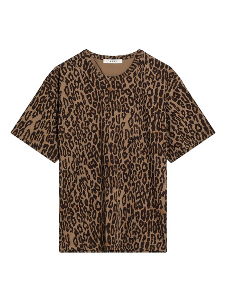  6397 Leopard-print Short-sleeve T-shirt - Brown 
