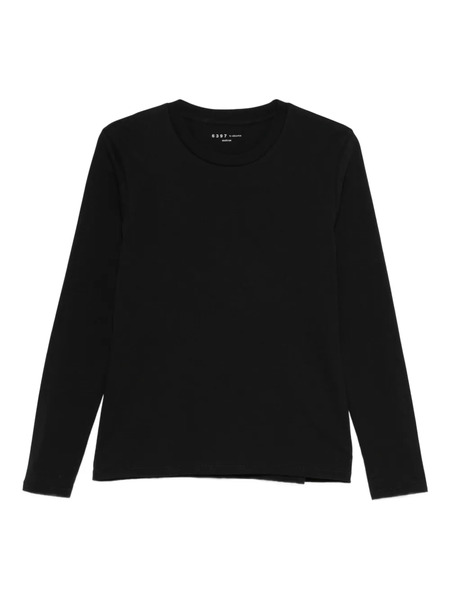  6397 Long-sleeve Cotton Top - Black 