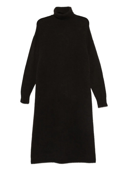  6397 Roll-neck Midi Dress - Black 