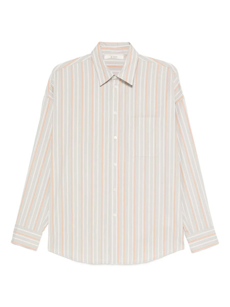  6397 Striped Long-sleeve Shirt - Grey 