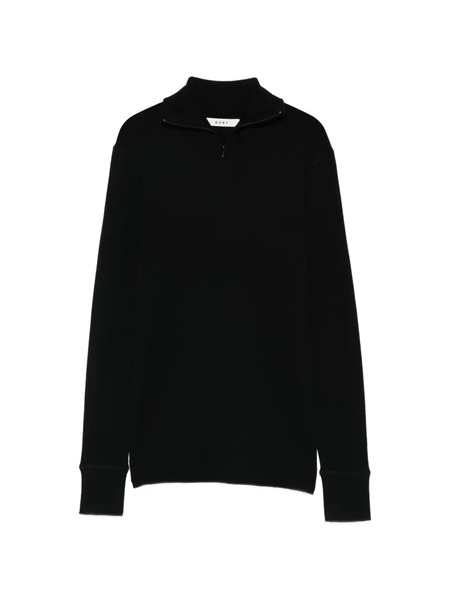  6397 Zip-up Collar Sweater - Black 