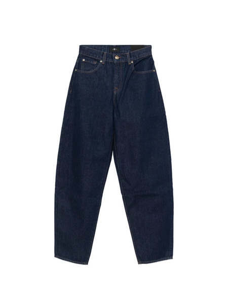  7 For All Mankind Bonnie Stacked Denim Jeans - Blue 