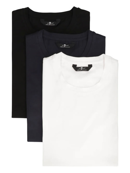  7 For All Mankind Crew-neck T-shirt - Black 