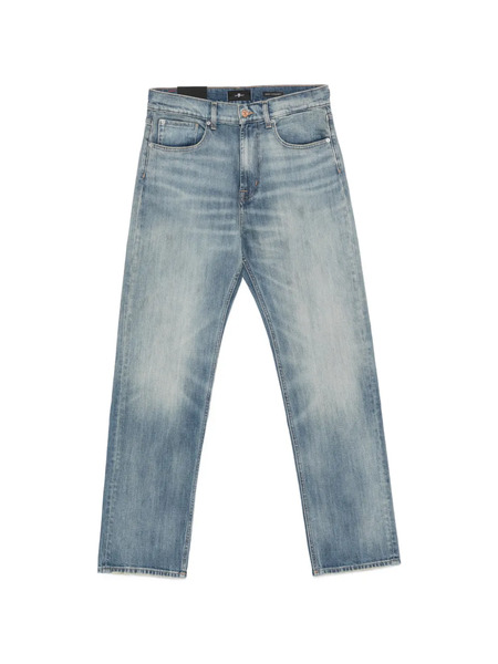  7 For All Mankind Easy Straight Denim Jeans - Blue 