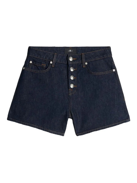  7 For All Mankind Kori Button-fastening Denim Shorts - Blue 