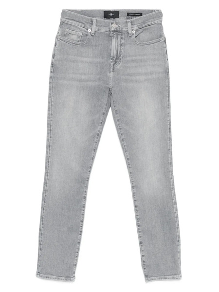  7 For All Mankind Straight-leg Jeans - Grey 