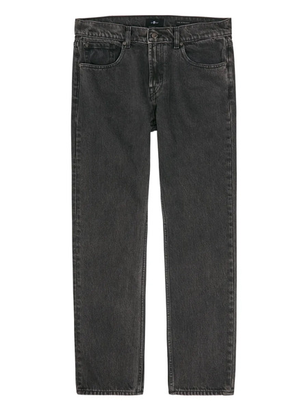  7 For All Mankind Straight-leg Jeans - Grey 
