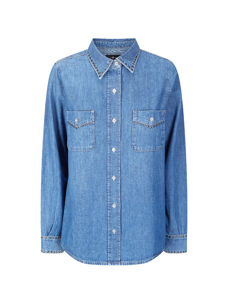  7 For All Mankind Studded Shirt - Blue 