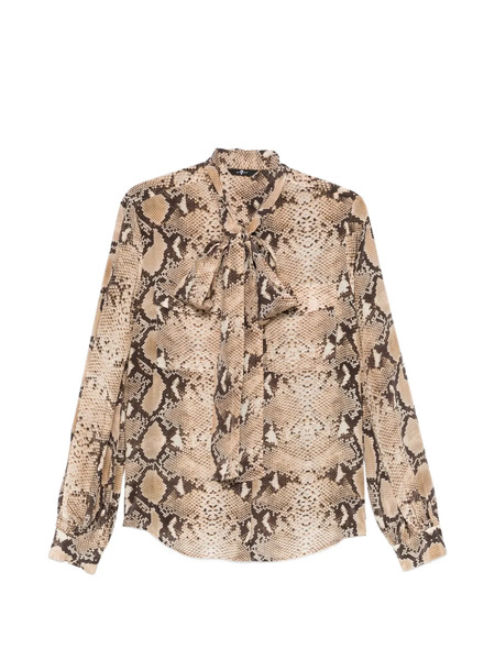  7 For All Mankind Tie-detail Blouse - Neutrals 
