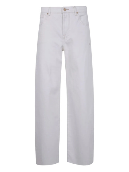  7 For All Mankind Wide-leg Jeans - White 