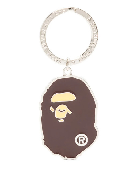  A Bathing Ape® Ape Head Keyring - Brown 