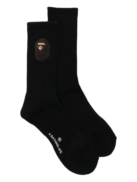  A Bathing Ape® Ape-head Socks - Black 
