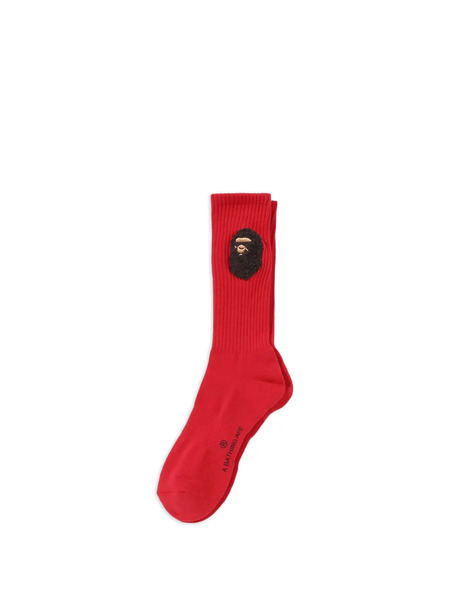  A Bathing Ape® Balloon Yarn Ape Head Socks - Red 