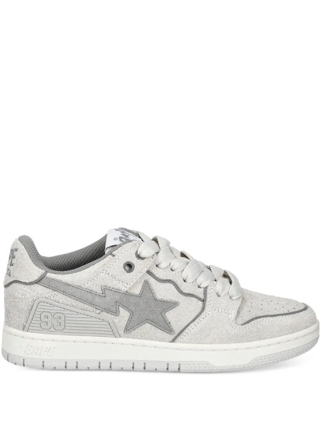  A Bathing Ape® Bape Sk8 Sta #3 L Appliqué Sneakers - Grey 
