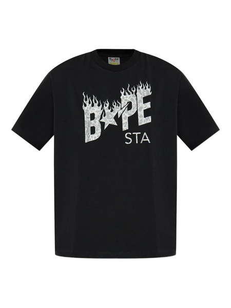  A Bathing Ape® Bape Sta Leopard-print T-shirt - Black 