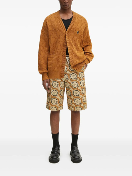  A Bathing Ape® Buttoned Cotton Cardigan - Yellow 