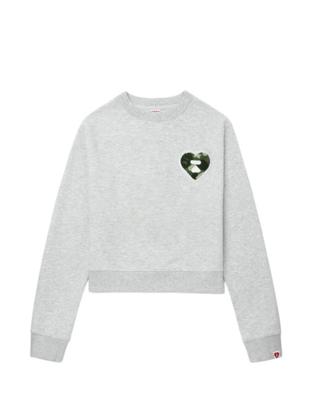  A Bathing Ape® Camouflage Heart Patch Knitwear - Grey 