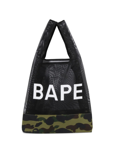  A Bathing Ape® Camouflage-print Mesh-panelled Tote Bag - Black 