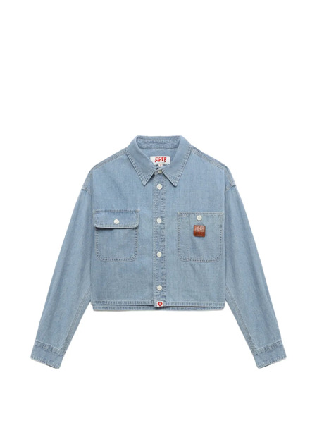  A Bathing Ape® Chest-pocket Cropped Shirt - Blue 