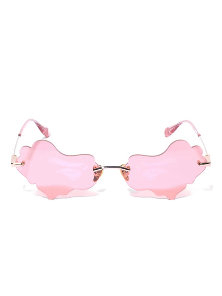  A Bathing Ape® Cloud-shaped Stainless-steel Sunglasses - Pink 