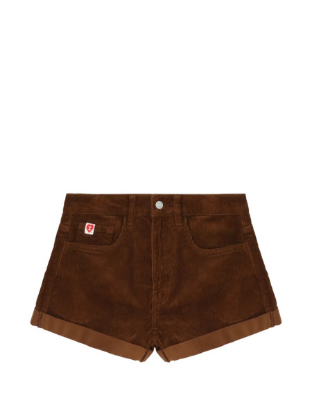  A Bathing Ape® Corduroy Cuffed Shorts - Brown 