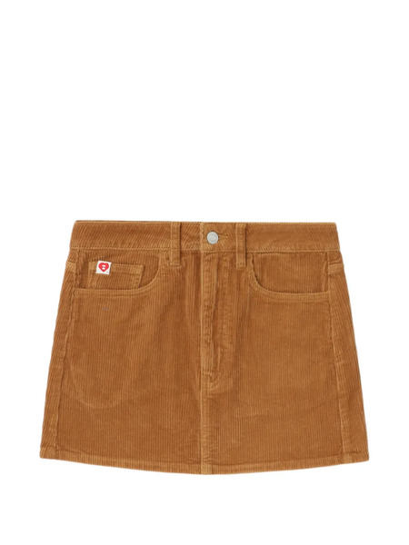  A Bathing Ape® Corduroy Heart Pocket Mini Skirt - Brown 