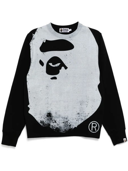  A Bathing Ape® Faded-printed Sweater - Black 