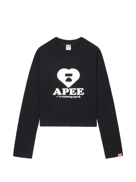  A Bathing Ape® Heart Logo-print Top - Black 