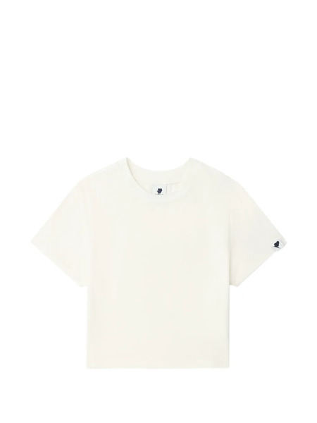  A Bathing Ape® Heart-motif Cropped T-shirt - Neutrals 