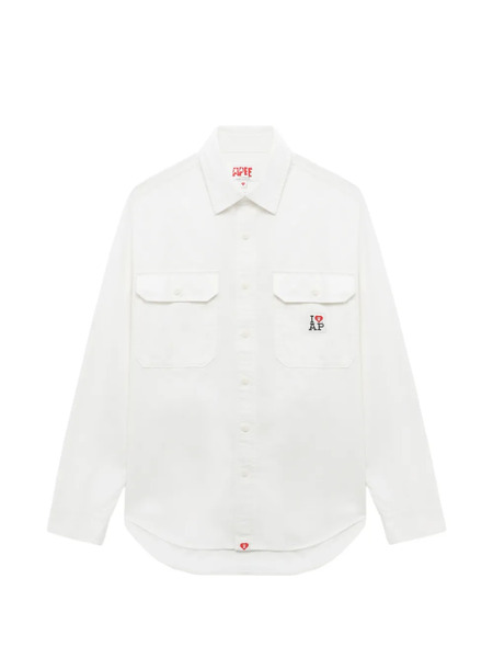  A Bathing Ape® Heart Pocket Shirt - White 