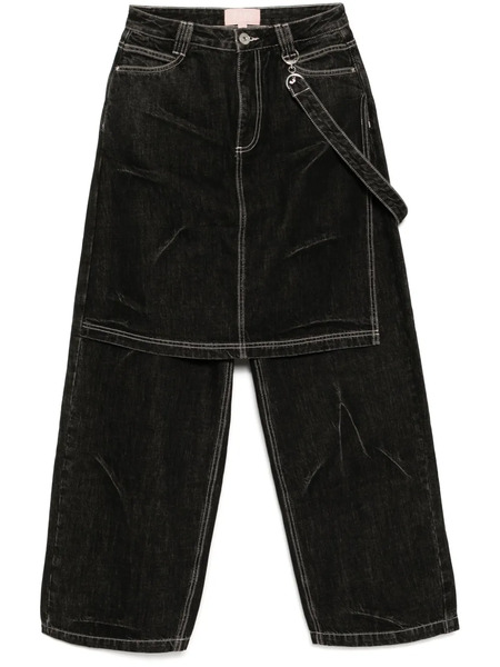  A Bathing Ape® Layered Jeans - Black 