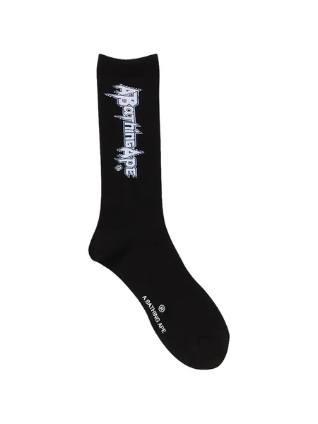  A Bathing Ape® Logo-detail Socks - Black 