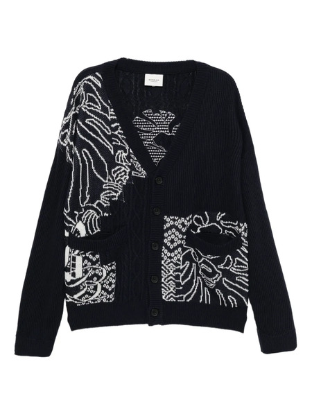  A Bathing Ape® Logo-embroidered Cardigan - Blue 