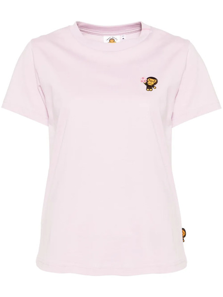  A Bathing Ape® Logo-embroidered T-shirt - Purple 