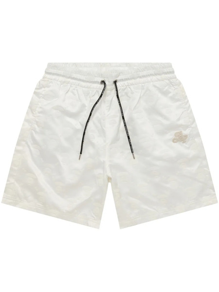  A Bathing Ape® Logo-embroidered Track Shorts - White 