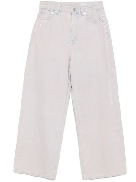  A Bathing Ape® Logo Patch Jeans - Purple 