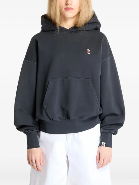  A Bathing Ape® Pigment Dyed One Point Hoodie - Black 