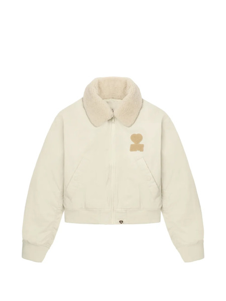  A Bathing Ape® Shearling Collar Patch Jacket - Neutrals 