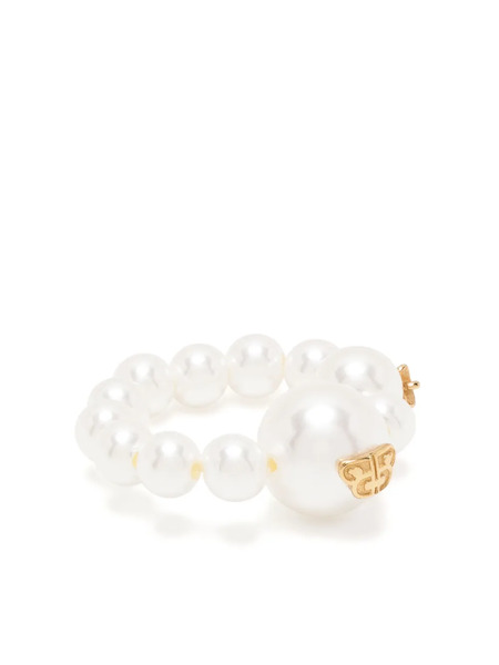 A Bathing Ape® Star-motif Beaded Ring - White 