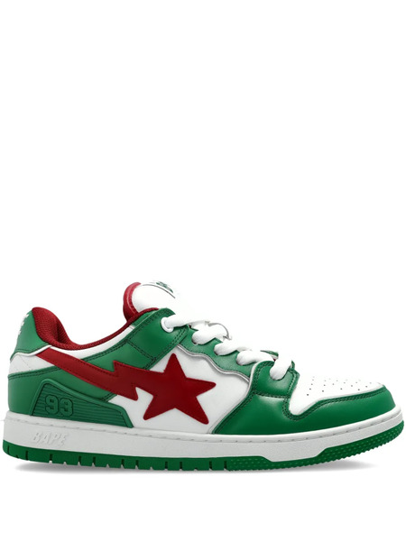  A Bathing Ape® Star-patch Sneakers - Green 