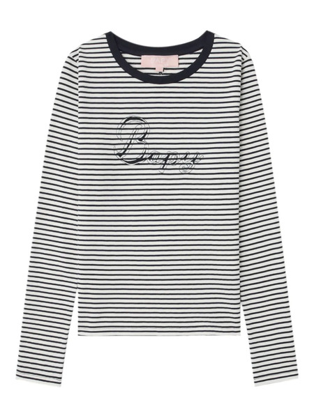  A Bathing Ape® Striped Logo Top - Neutrals 