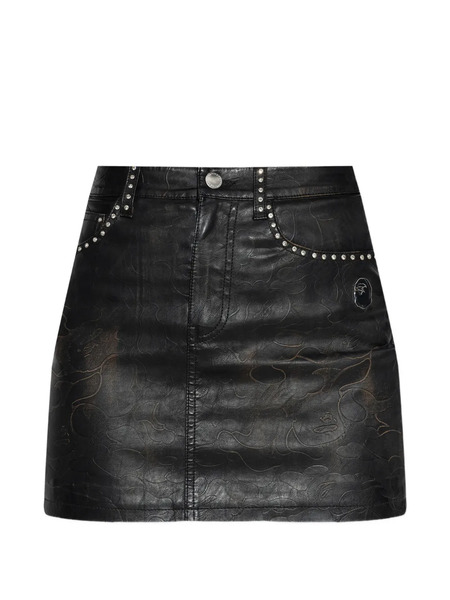  A Bathing Ape® Studded Mini Skirt - Black 