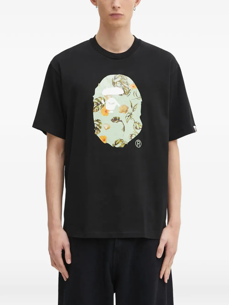  A Bathing Ape® Vacation Pattern Ape Head T-shirt - Black 