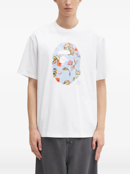  A Bathing Ape® Vacation Pattern Ape Head T-shirt - White 