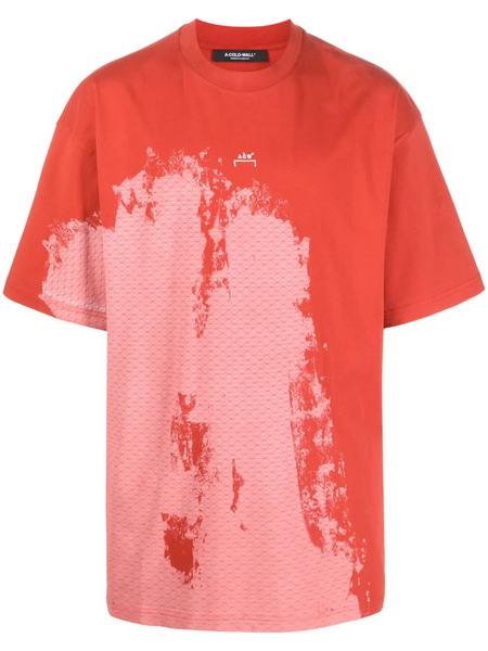  A-cold-wall* Brush Stroke-print T-shirt - Red 